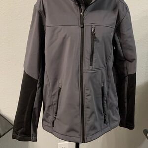 Swiss Tech Men's Charcoal and Black Performance Jacket